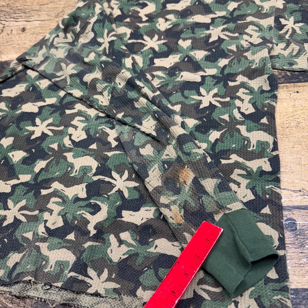Camel Camo Thermal Shirt Long Sleeve Camels‎ Graphic Print Distressed vintage - Picture 7 of 7